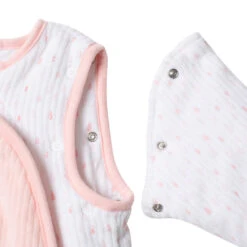 Turbulette à Manches Amovibles Effet Velours Côtelé Pour Bébé Fille -Bébé Literie Magasin AB003D ROC 4 X