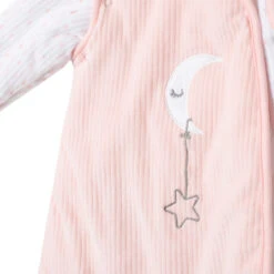 Turbulette à Manches Amovibles Effet Velours Côtelé Pour Bébé Fille -Bébé Literie Magasin AB003D ROC 5 X