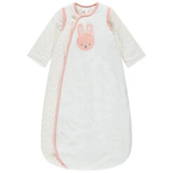 Gigoteuse à Manches Amovibles Motif Lapin Pour Bébé Fille
