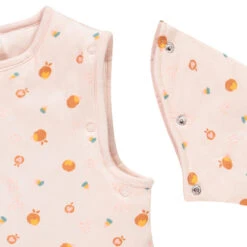 Turbulette à Manches Amovibles Imprimé Pommes Pour Bébé Fille -Bébé Literie Magasin AB006V BGC 3 X