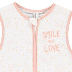 Turbulette Sans Manches Imprimé Lapins Pour Bébé Fille 7 Turbulette Sans Manches Imprimé Lapins Pour Bébé Fille -Bébé Literie Magasin AB0072 ECR 3 X