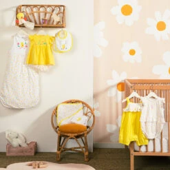 Turbulette Sans Manches Imprimé Poussins Pour Bébé Fille -Bébé Literie Magasin AB007A BLA 4 X