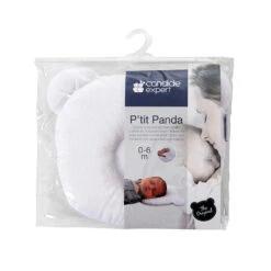 Candide Coussin Cale-tête P'tit Panda - Blanc -Bébé Literie Magasin CPSG1D BLAN 3 X