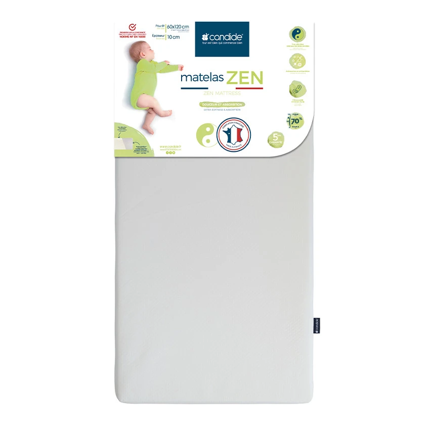 Candide Matelas Bamboo Soft 60 X 120 X 11 Cm - Blanc 6 Candide Matelas Bamboo Soft 60 X 120 X 11 Cm - Blanc – Image 4