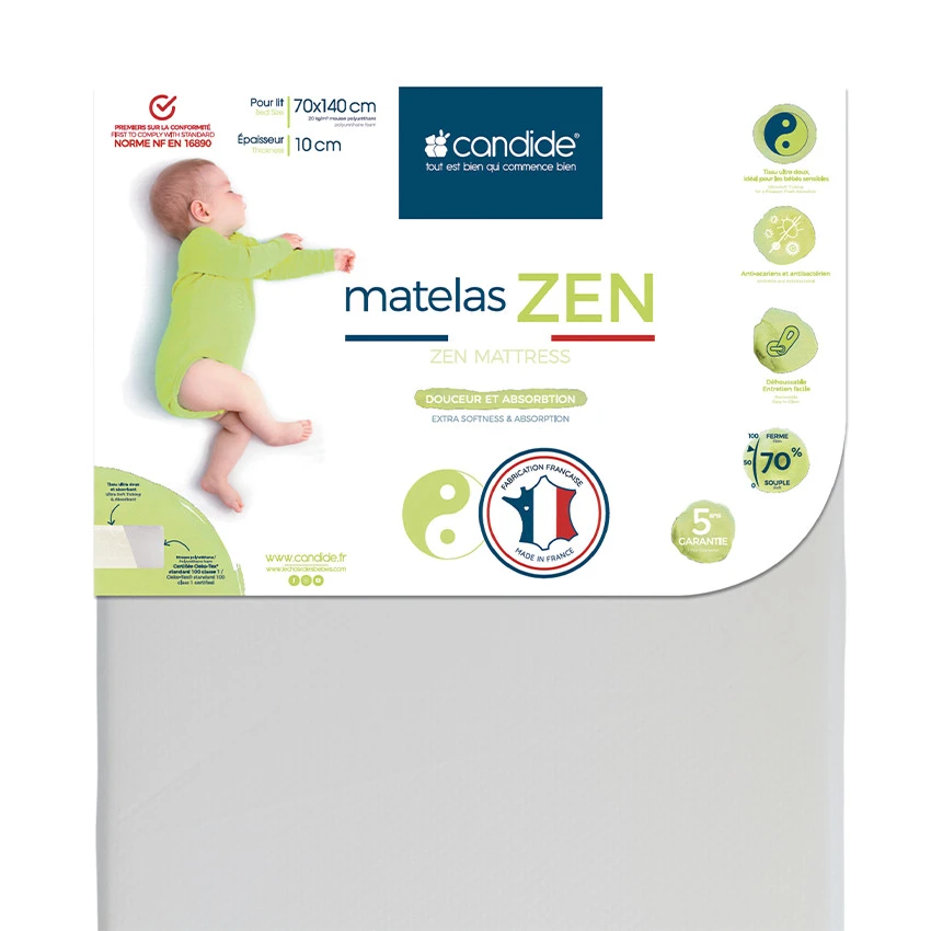 Candide Matelas Bamboo Soft - 70 X 140 Cm 3 Candide Matelas Bamboo Soft - 70 X 140 Cm