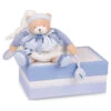 Doudou Ours Petit Chou Activité - Bleu -Bébé Literie Magasin P34886 SANS 1 X