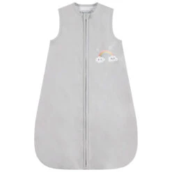 Turbulette Sans Manches Unie Avec Arc-en-ciel Brodé