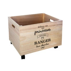 ATMOSPHERA Coffre à Jouet à Roulettes XXL - Fille