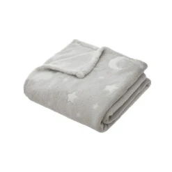 ATMOSPHERA Plaid Phosphorescent 125 X 150 Cm - Gris