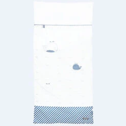 Edredron Blue Baleine - 140x70 Cm