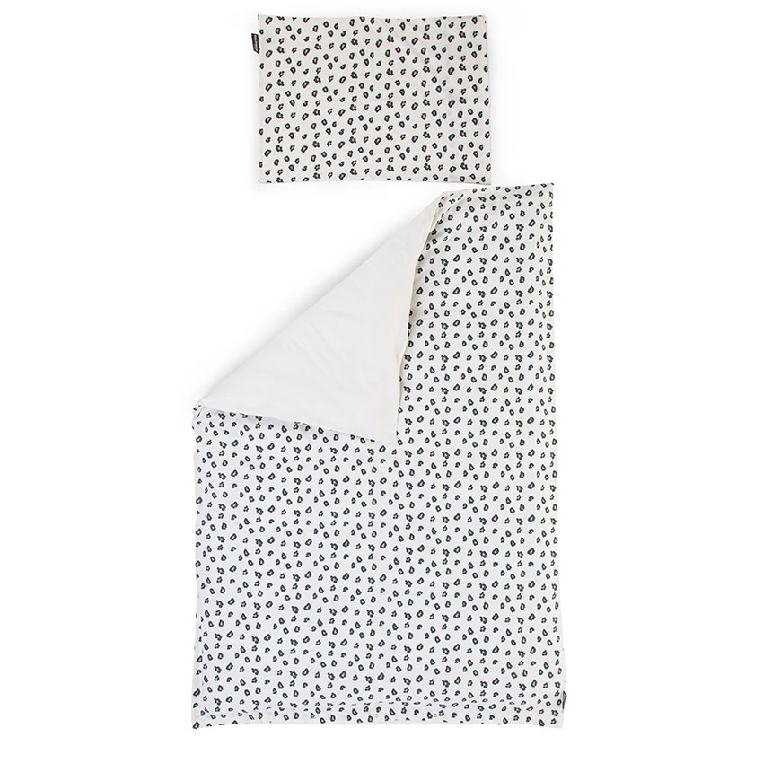 Childhome Housse De Couette + Taie D'oreiller En Jersey 100 X 140 Cm - Léopard 4 Childhome Housse De Couette + Taie D'oreiller En Jersey 100 X 140 Cm - Léopard – Image 2