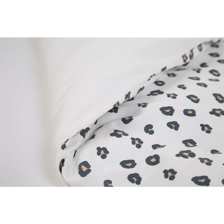 Childhome Housse De Couette + Taie D'oreiller En Jersey 100 X 140 Cm - Léopard 5 Childhome Housse De Couette + Taie D'oreiller En Jersey 100 X 140 Cm - Léopard – Image 3