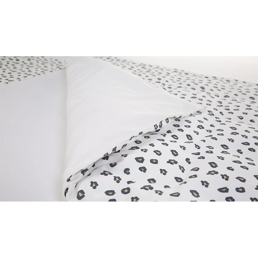 Childhome Housse De Couette + Taie D'oreiller En Jersey 100 X 140 Cm - Léopard 6 Childhome Housse De Couette + Taie D'oreiller En Jersey 100 X 140 Cm - Léopard – Image 4