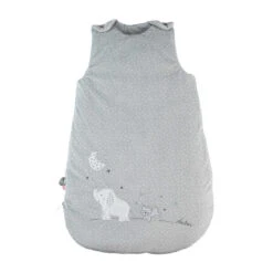 Turbulette En Veloudoux® Gris Clair Anna Et Milo - 70 Cm