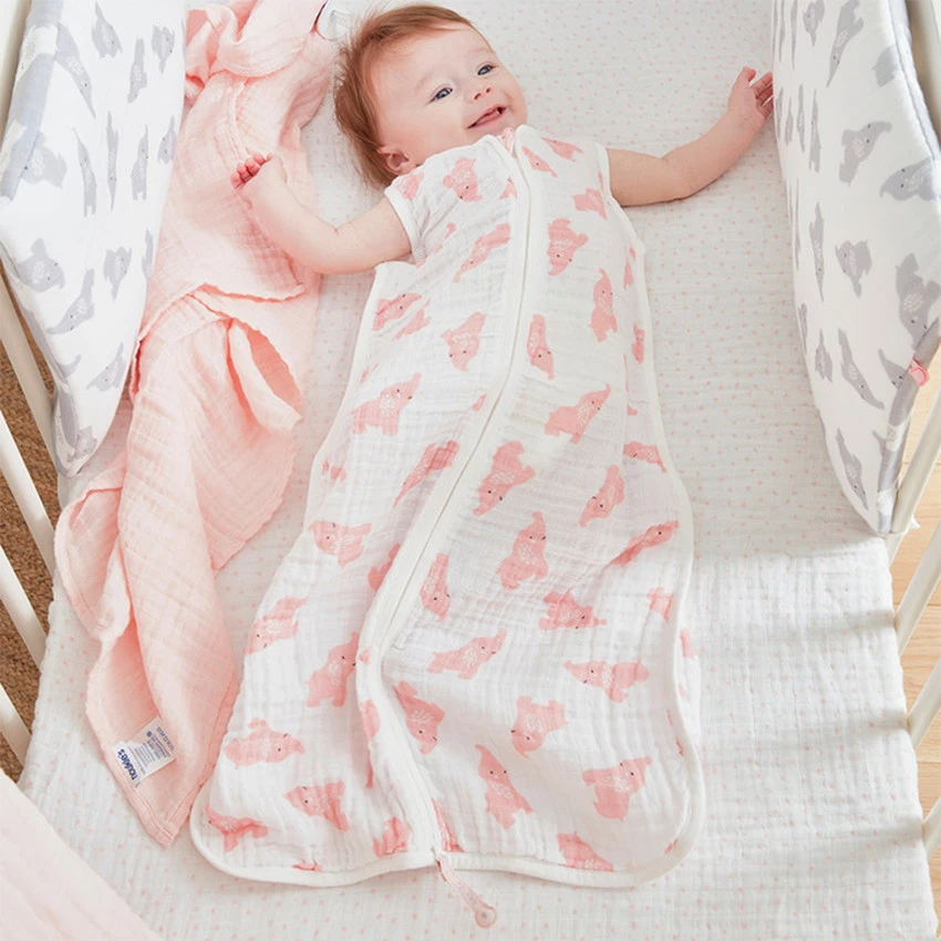Gigoteuse En Mousseline Bio 70 Cm Imprimée Anna Rose 4 Gigoteuse En Mousseline Bio 70 Cm Imprimée Anna Rose – Image 2