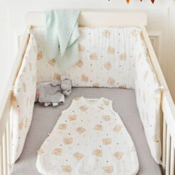 Gigoteuse Sans Manches En Mousseline Bio - Ecru -Bébé Literie Magasin PCHW78 NoColor 3 X