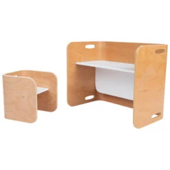 Meuble 3-en-1 Bureau Banc Et Table Avec 1 Chaise