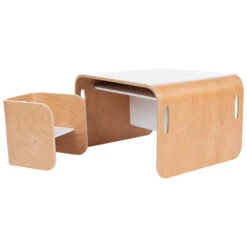 Meuble 3-en-1 Bureau Banc Et Table Avec 1 Chaise -Bébé Literie Magasin PCHWEO NoColor 3 X