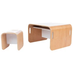 Meuble 3-en-1 Bureau Banc Et Table Avec 1 Chaise -Bébé Literie Magasin PCHWEO NoColor 4 X