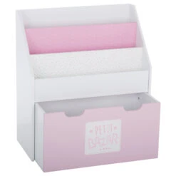 ATMOSPHERA Bibliothèque Avec Bac à Roulettes - Rose