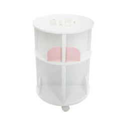 ATMOSPHERA Bibliothèque Ronde à Roulettes - Rose