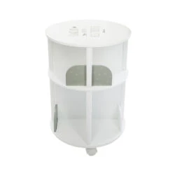 ATMOSPHERA Bibliothèque Ronde à Roulettes - Gris