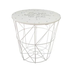 ATMOSPHERA Table De Rangement Kumi - Blanc