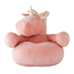 Fauteuil Licorne Lina & Joy En Veloudoux - Rose