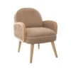 ATMOSPHERA Fauteuil Enfant Cannage - Taupe