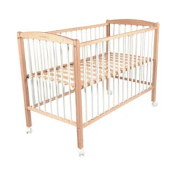 Lit Arthur 60 X 120 Cm Avec Roulettes – Hybride Blanc -Bébé Literie Magasin PCHXZE NoColor 4 X