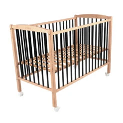 Lit Arthur 60 X 120 Cm Avec Roulettes – Hybride Noir -Bébé Literie Magasin PCHXZG NoColor 3 X