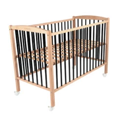 Lit Arthur 60 X 120 Cm Avec Roulettes – Hybride Noir -Bébé Literie Magasin PCHXZG NoColor 4 X