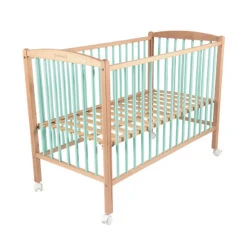 Lit Arthur 60 X 120 Cm Avec Roulettes – Hybride Vert Mint -Bébé Literie Magasin PCHXZH NoColor 3 X