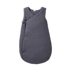 Gigoteuse Sans Manches En Double Gaze De Coton 6/18M - Mix&Match Gris