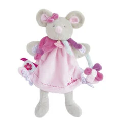 MArionnette Souris Pearly - Rose