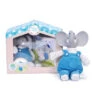 Doudou Alvin L'éléphant Et Son Livre - Bleu -Bébé Literie Magasin PJP460 NoColor 1 X
