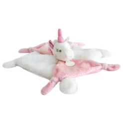 Doudou Licorne 22cm - Rose