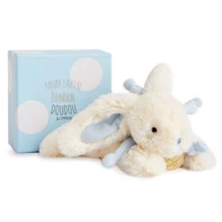 Doudou Lapin Bonbon 25 Cm - Bleu