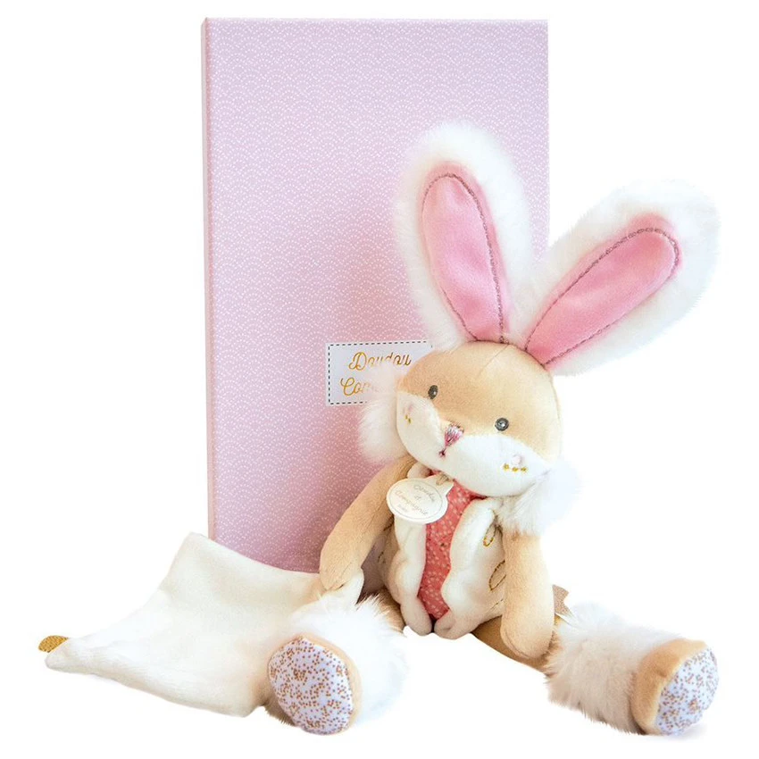 Doudou Lapin Sucre Pantin - Rose 4 Doudou Lapin Sucre Pantin - Rose – Image 2