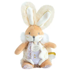 Doudou Attache-sucette Avec Hochet Lapin De Sucre -Bébé Literie Magasin PJPH9P NoColor 3 X