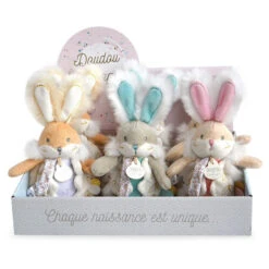 Doudou Attache-sucette Avec Hochet Lapin De Sucre -Bébé Literie Magasin PJPH9P NoColor 4 X
