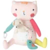 Peluche D'activités Forme Chat En Velours Avec Souris -Bébé Literie Magasin PJPLCO ROC 1 X