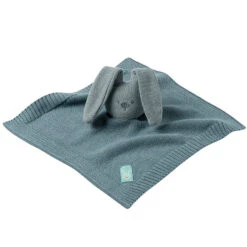 NATTOU Doudou En Tricot Lapin 26cm - Vert-de-gris
