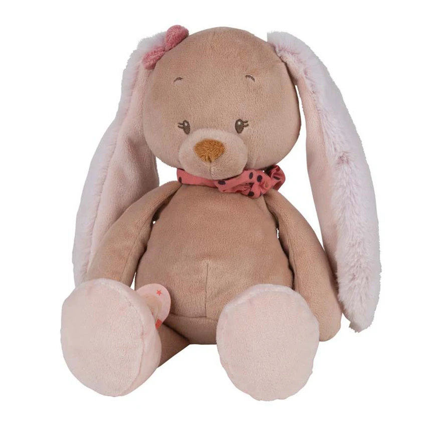 NATTOU Peluche Lapin Sasha & Pauline 30 Cm - Beige 3 NATTOU Peluche Lapin Sasha & Pauline 30 Cm - Beige