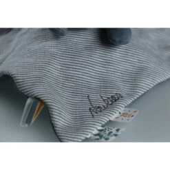 Doudou Plat Paco 100% Coton - Bleu -Bébé Literie Magasin PJPRJN NoColor 5 X