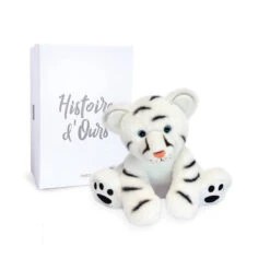 Peluche Tigre Blanc 25 Cm