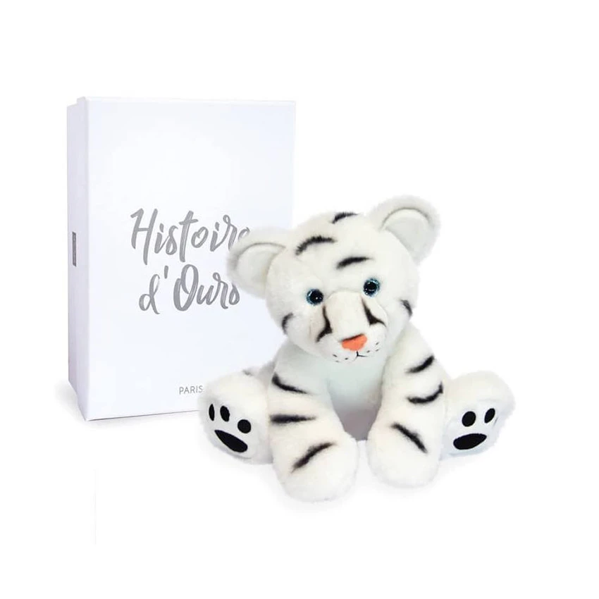 Peluche Tigre Blanc 25 Cm 3 Peluche Tigre Blanc 25 Cm